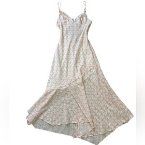 white christmas dresses Labelle Strapless Drop Waist Pink Floral Maxi Dress - L Size - Women's Dresses main image 0